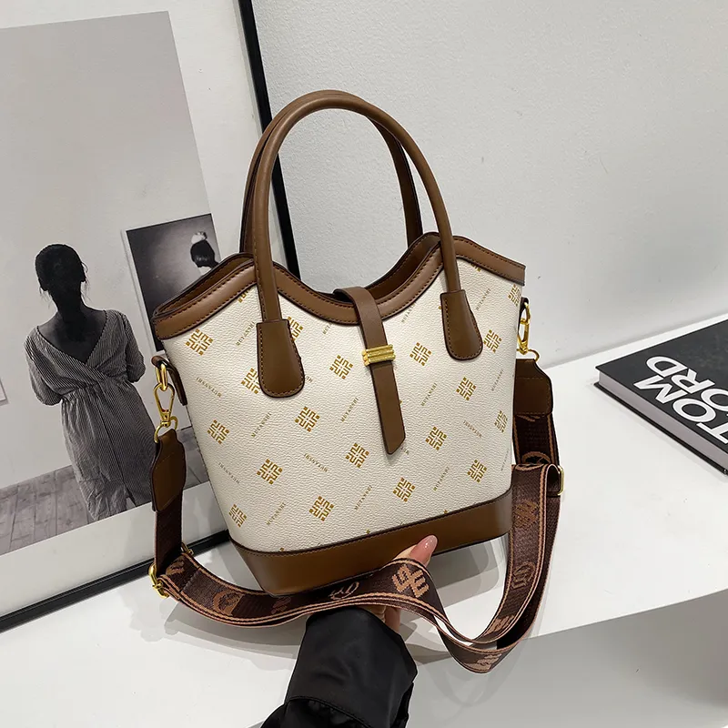 Yalu PU Handbag Regular Women's White/Yellow/Brown-2
