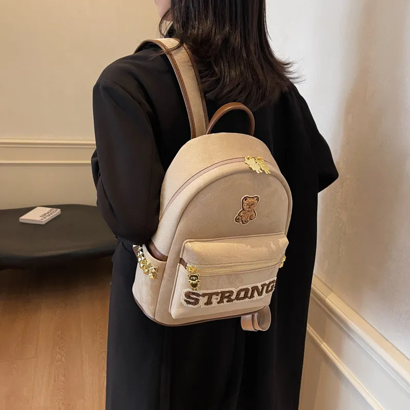 Yalu Canvas Backpack Women's Multicolor-4