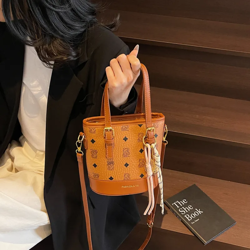 Yalu PU Shoulder Bag, Crossbody Bag, Handbag Women's Black/Ecru/Pink/Brown/Coffee-27