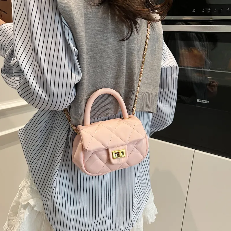 Yalu PU One Shoulder Handbag Women's Black/Blue/Ecru/Pink-27
