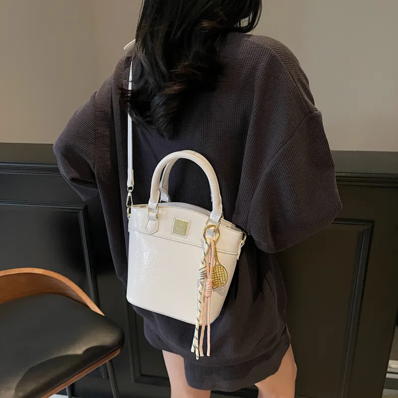 Yalu PU Handbag Regular Women's Black/White/Red/Pink-12