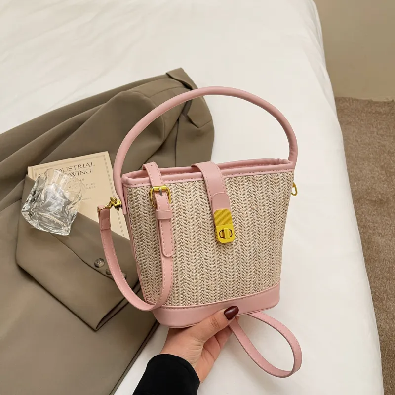 Yalu PU Handbag Women's Black/White/Khaki/Pink/Brown-24