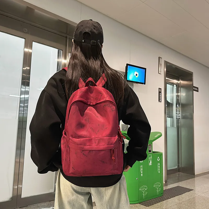 Yalu Nylon Backpack Unisex Multicolor-22