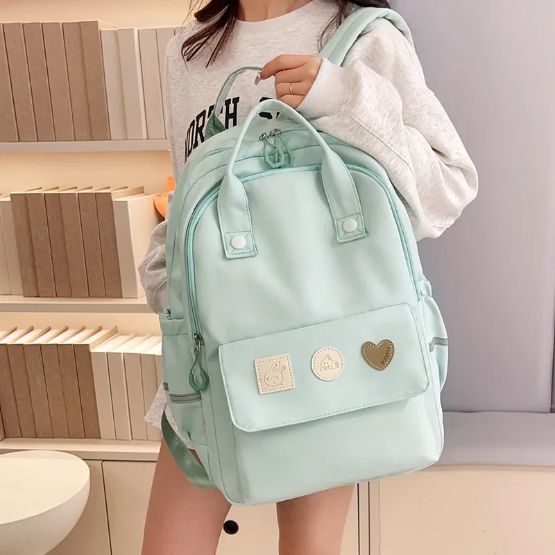 Yalu Nylon Backpack Unisex Multicolor-16