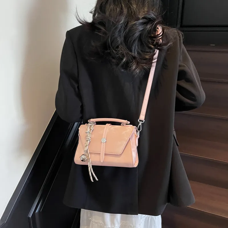 Yalu PU Shoulder Bag, Crossbody Bag, Handbag Women's Black/Pink/Ecru/Blue/Silver-12