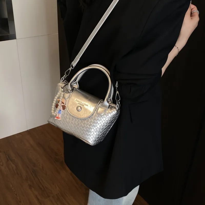 Yalu PU Handbag Regular Women's Light Blue/Yellow/Black/Silver/Ecru-26