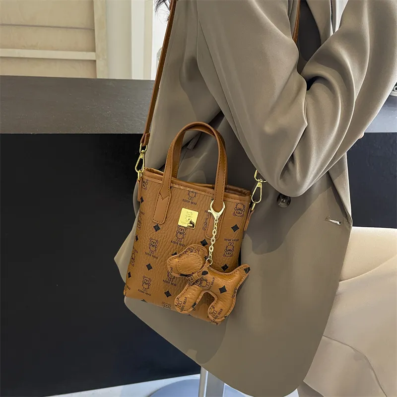 Yalu PU One Shoulder Handbag Women's Ecru/Pink/Brown/Coffee-19