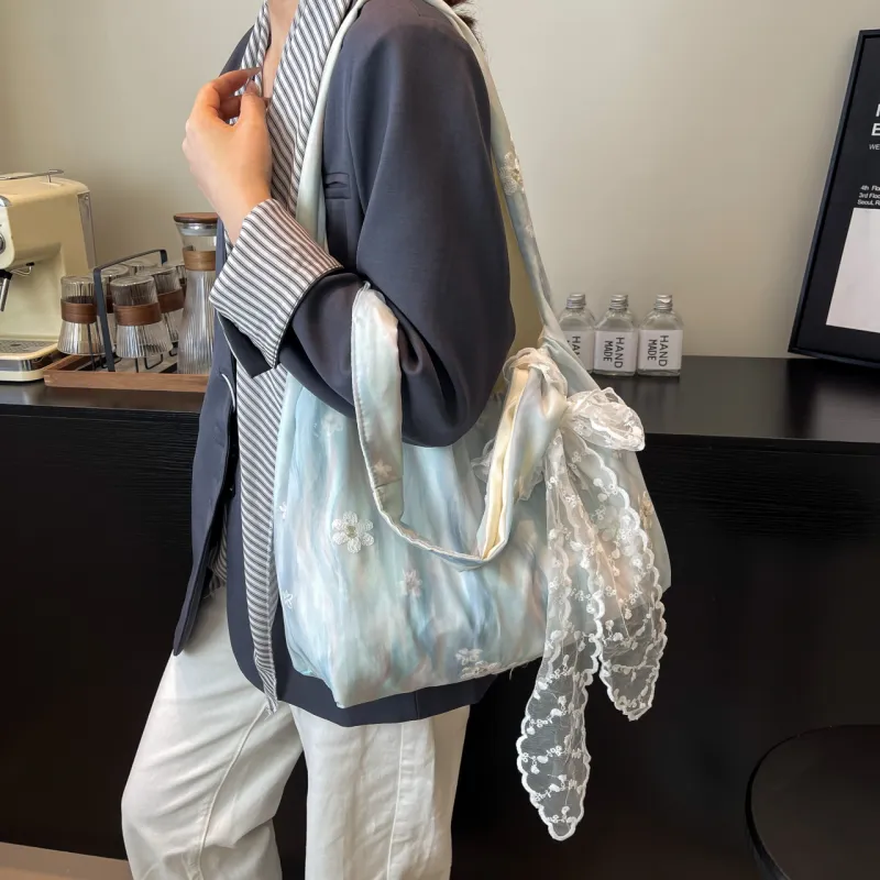 Yalu Chiffon Tote Bag, Shoulder Bag Women's Multicolor-17