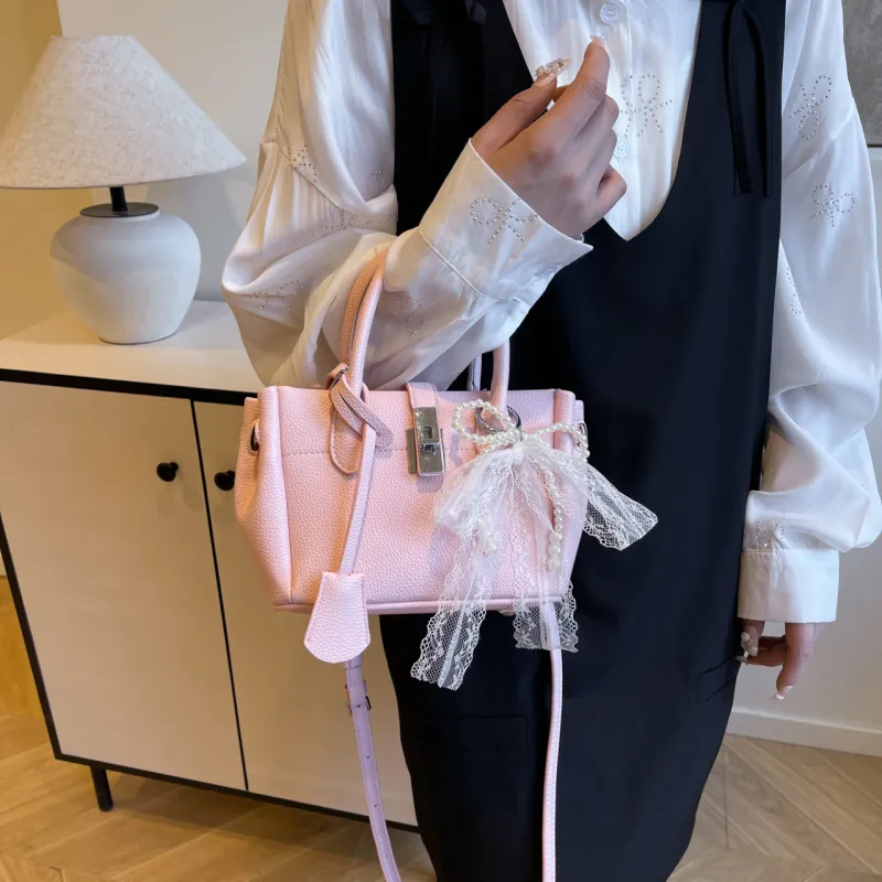 Yalu PU Handbag Women's White/Black/Khaki/Pink-8