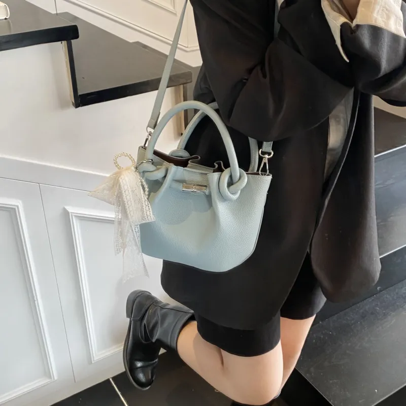 Yalu PU Shoulder Bag, Crossbody Bag, Handbag Women's Black/Yellow/Pink/Light Blue/Ecru-26