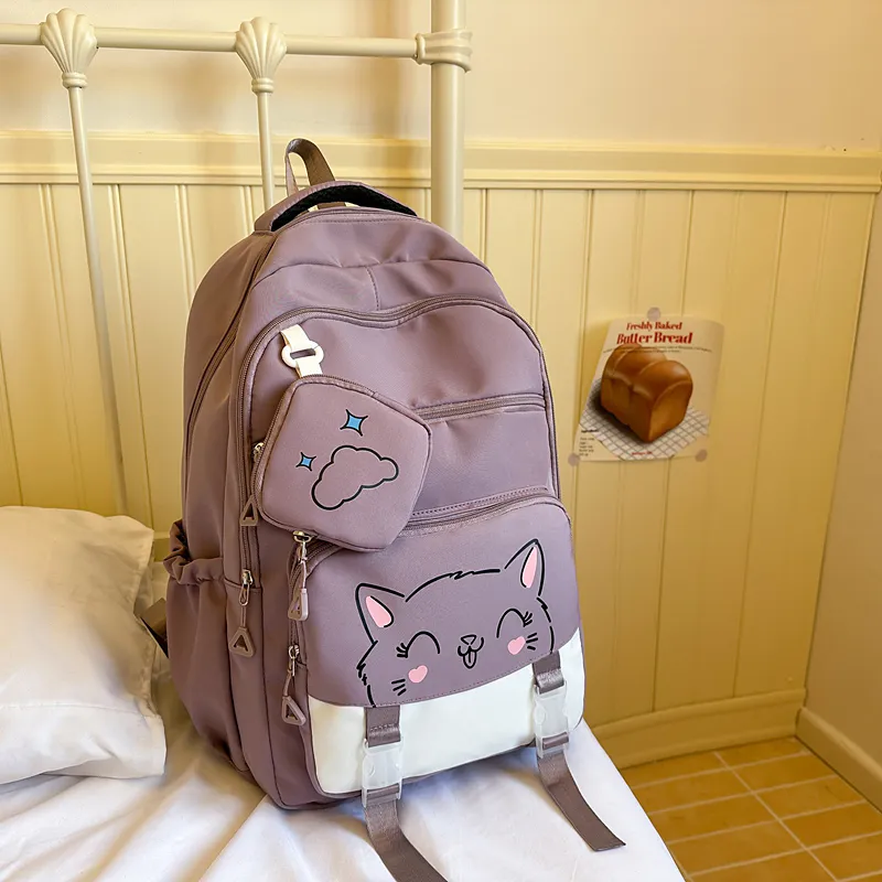 Yalu Nylon Backpack Unisex Multicolor-8