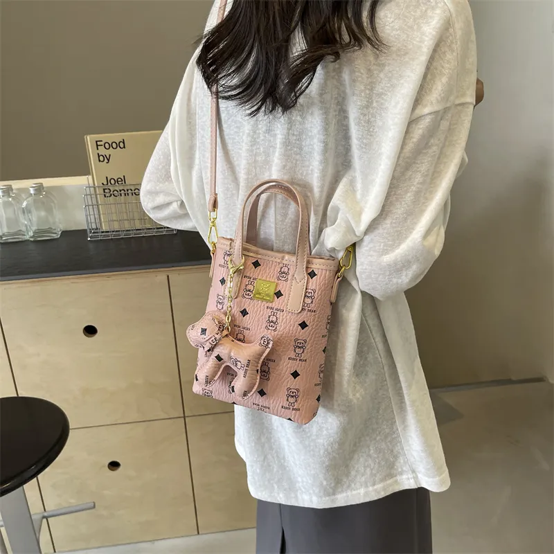 Yalu PU One Shoulder Handbag Women's Ecru/Pink/Brown/Coffee-10