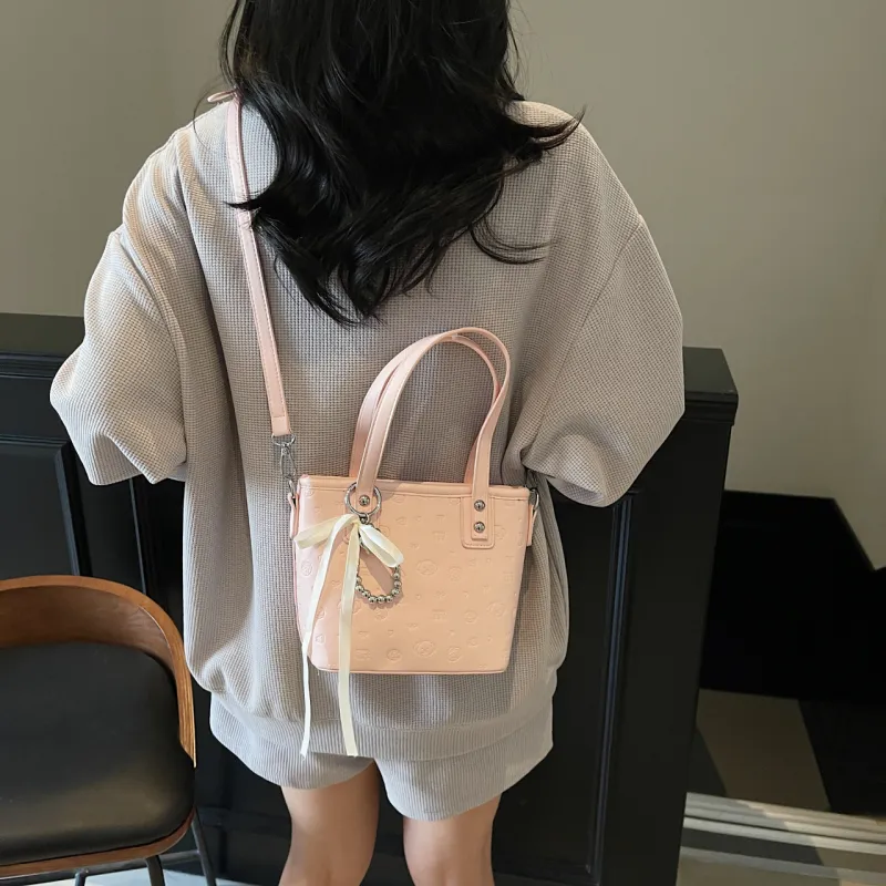 Yalu PU One Shoulder Handbag Women's Black/Pink/Blue/White-13