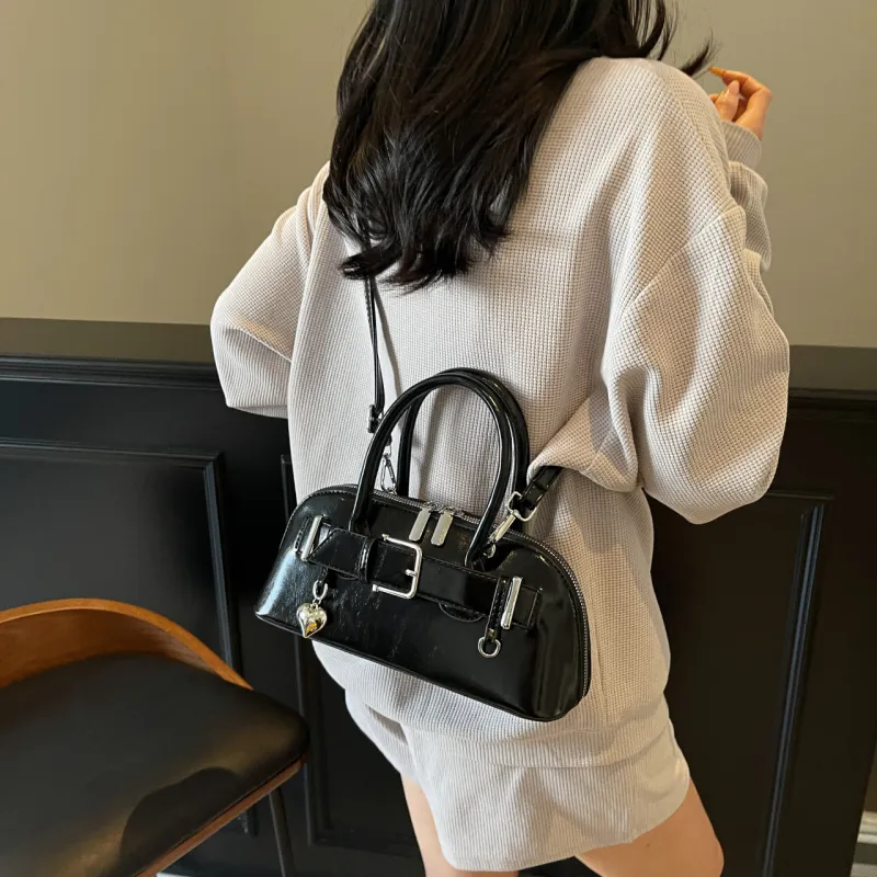 Yalu PU Shoulder Bag, Crossbody Bag, Handbag Women's Black/Ecru/Silver/Pink/Green/Blue-3