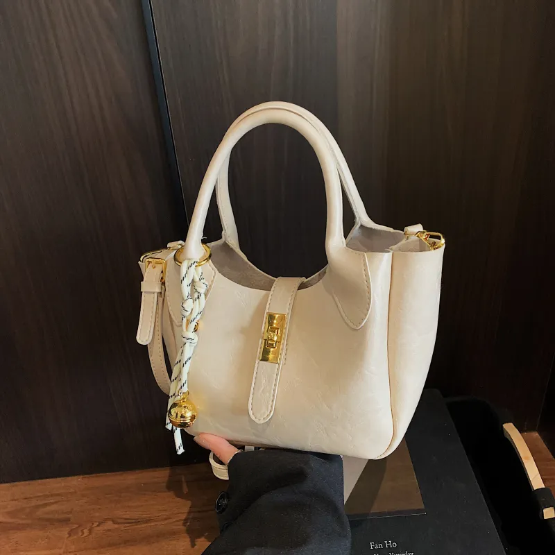 Yalu PU Shoulder Bag, Crossbody Bag, Handbag Regular Women's White/Pink/Black-6
