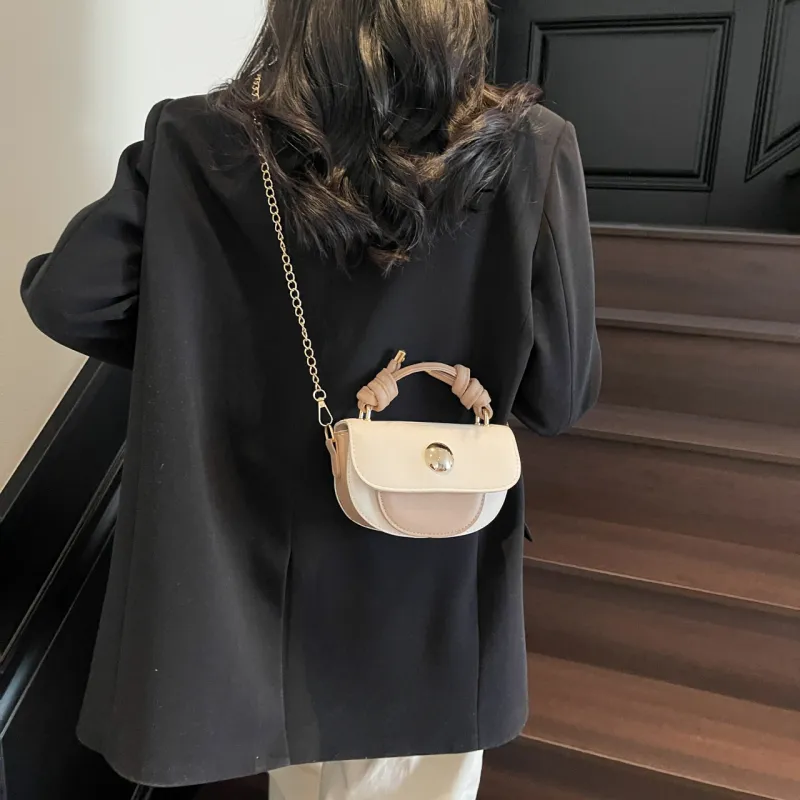 Yalu PU Handbag Women's Black/Pink/Khaki/Silver-16