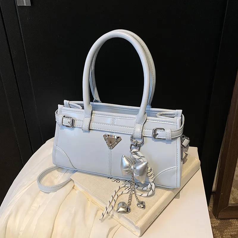 Yalu PU Crossbody Handbag Women's White/Silver/Pink/Blue/Black-27