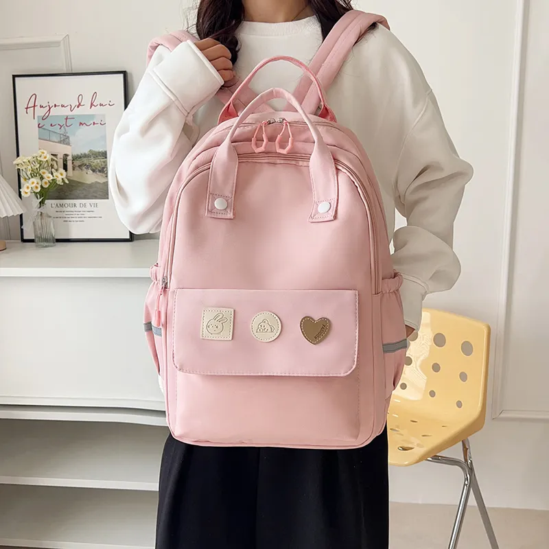 Yalu Nylon Backpack Unisex Multicolor-6