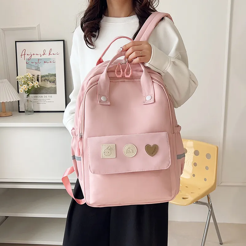 Yalu Nylon Backpack Unisex Multicolor-7