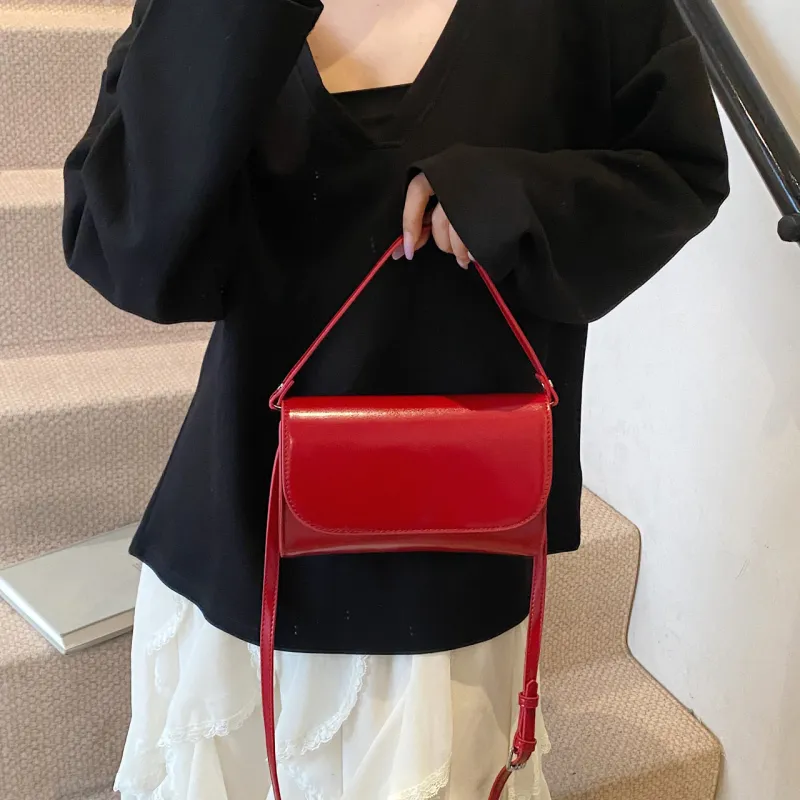 Yalu PU Handbag Women's Silver/Black/Red/Pink/White-16