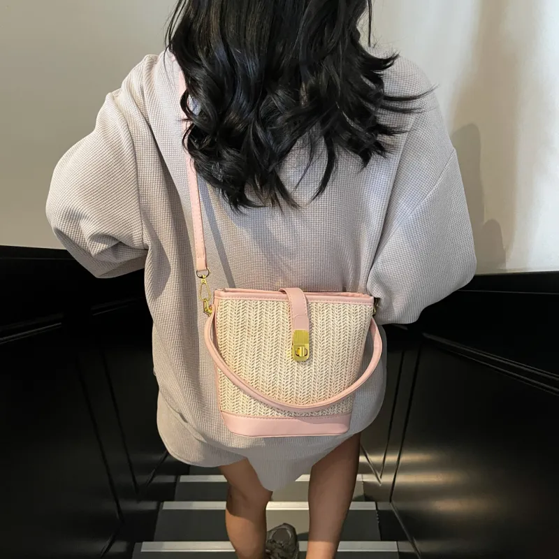 Yalu PU Handbag Women's Black/White/Khaki/Pink/Brown-26