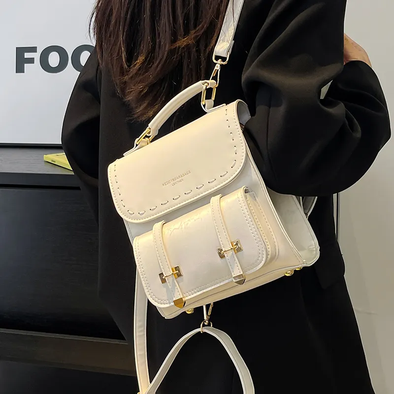 Yalu PU One Shoulder Crossbody Backpack Women's Multicolor-13