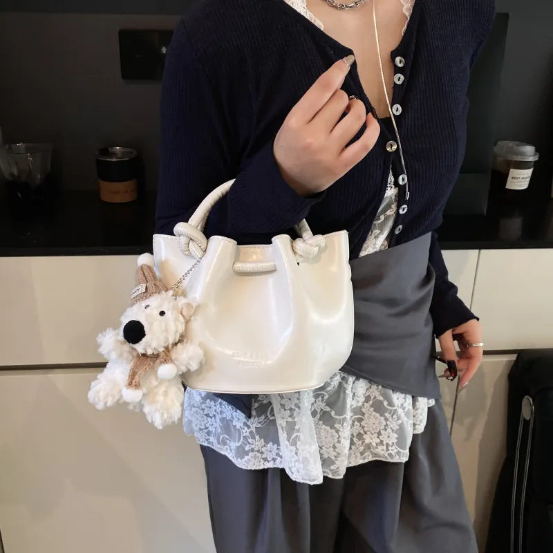Yalu PU Bucket Bag, Handheld Shoulder Bag, Crossbody Bag, Handbag Regular Women's Multicolor-31