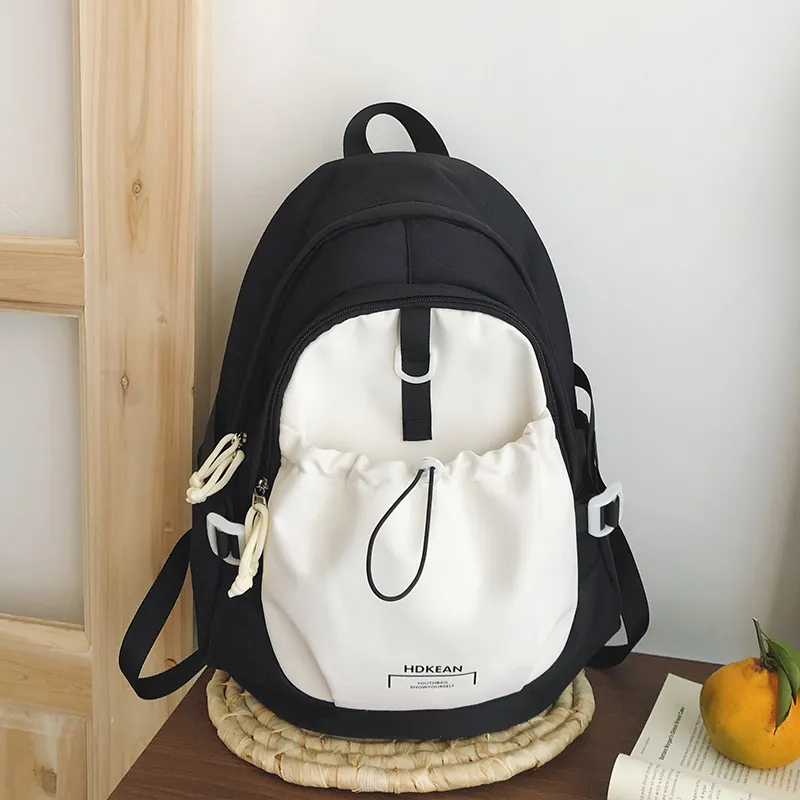 Yalu Nylon Backpack Women's Black/Blue Pink/Red Orange/Blue Yellow-1