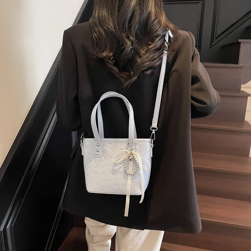 Yalu PU One Shoulder Handbag Women's Black/Pink/Blue/White-18