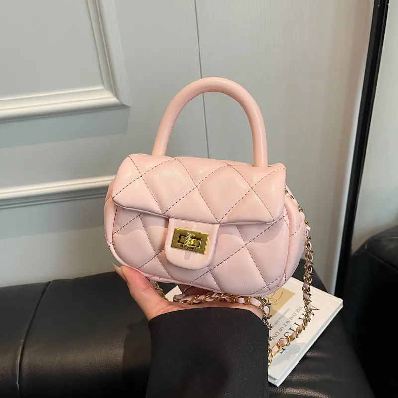 Yalu PU One Shoulder Handbag Women's Black/Blue/Ecru/Pink-24