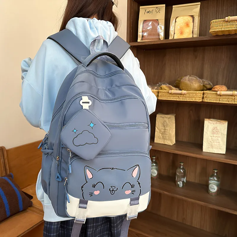Yalu Nylon Backpack Unisex Multicolor-24