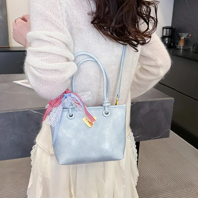 Yalu PU One Shoulder Handbag Women's Black/Blue/Ecru/Pink-10