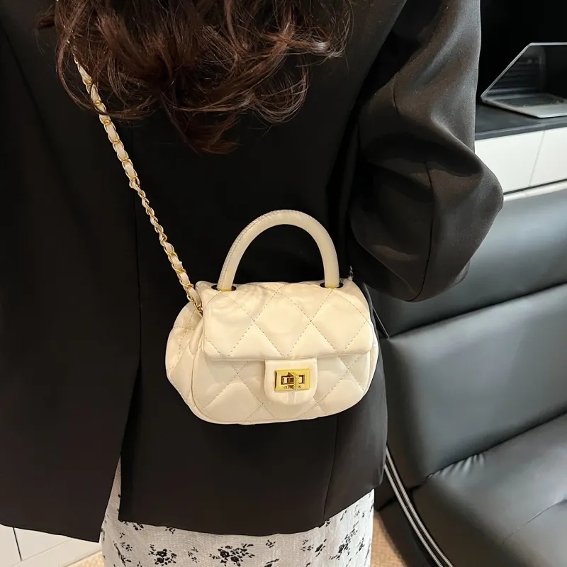 Yalu PU One Shoulder Handbag Women's Black/Blue/Ecru/Pink-19