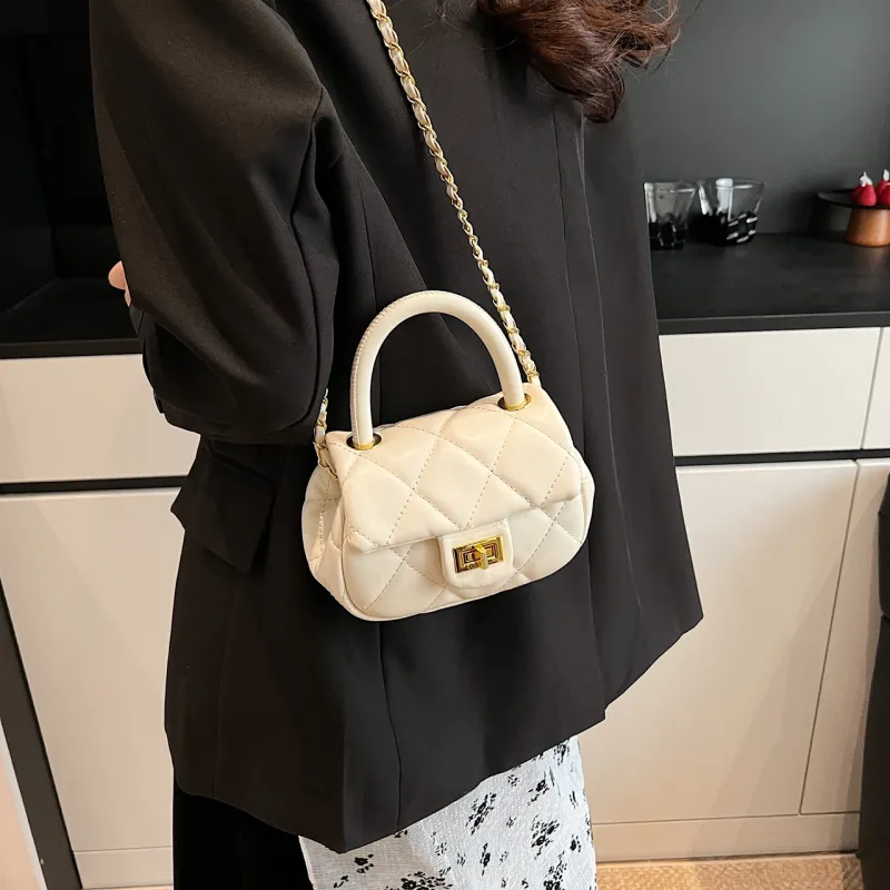 Yalu PU One Shoulder Handbag Women's Black/Blue/Ecru/Pink-18