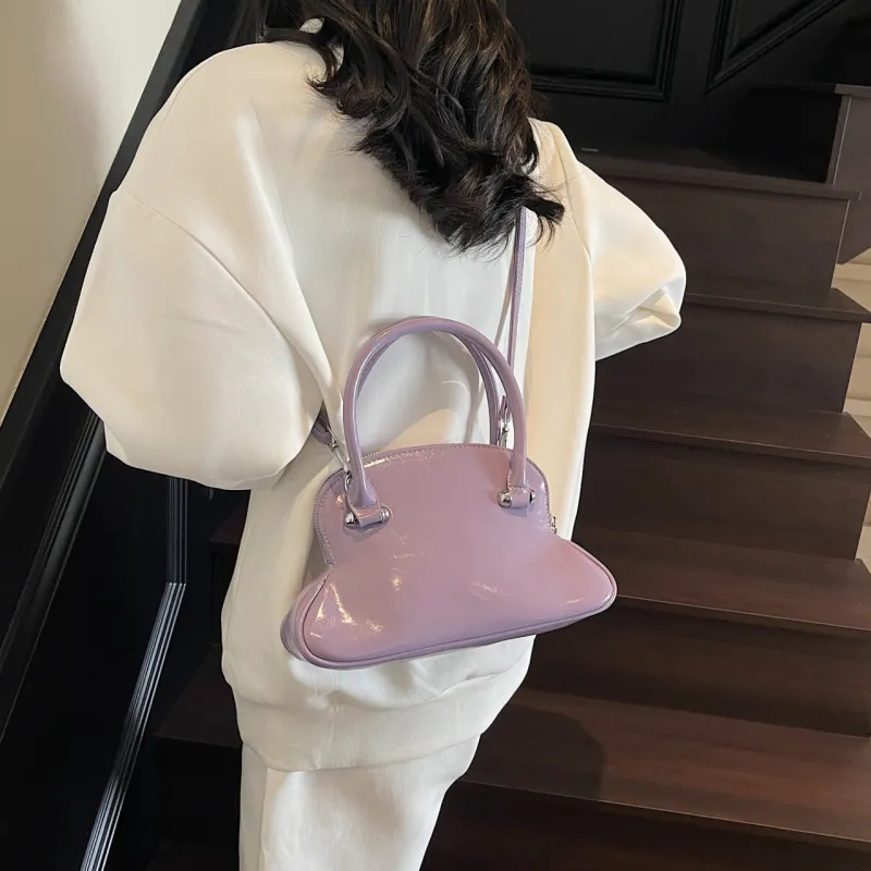 Yalu PU Handbag, Shoulder Bag, Crossbody Bag Regular Women's Black/Ecru/Burgundy/Pink/Purple/Blue-27