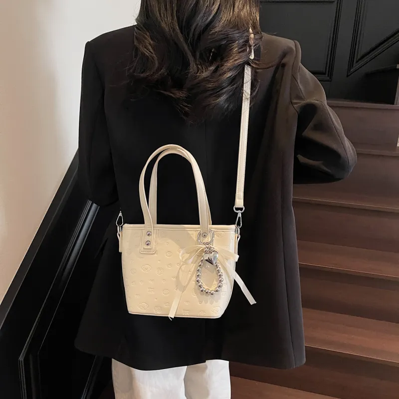 Yalu PU One Shoulder Handbag Women's Black/Pink/Blue/White-25