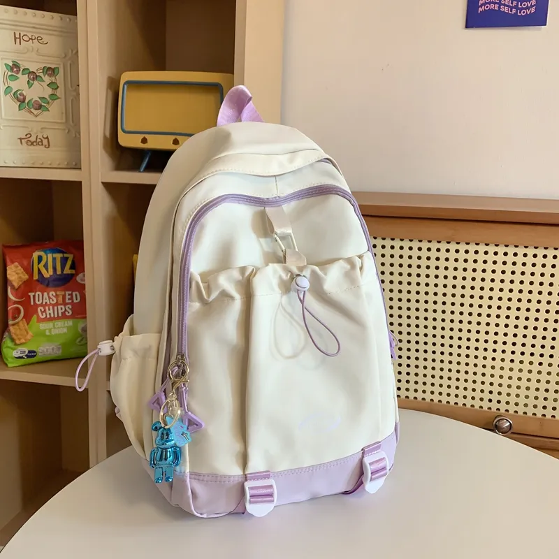 Yalu Nylon Backpack Unisex Multicolor-8