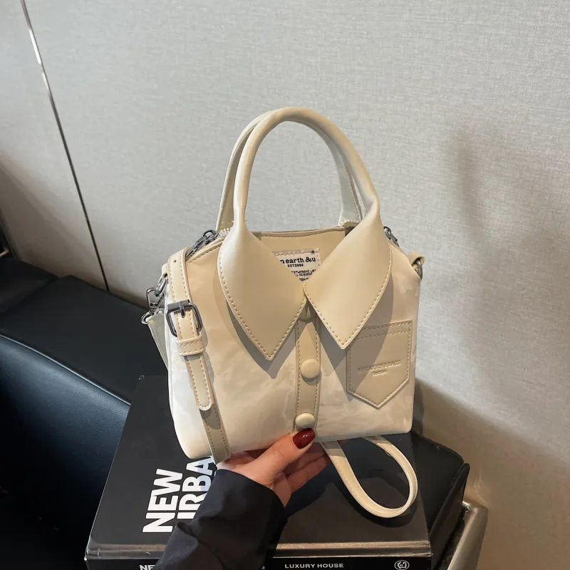 Yalu PU Handbag, Shoulder Bag, Crossbody Bag Regular Women's Black/Ecru/Pink/Silver/White Khaki-9