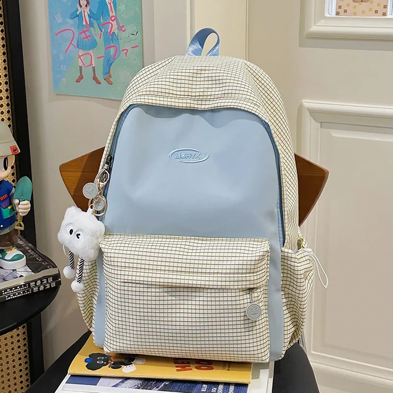 Yalu Nylon Backpack Women's Pink/Blue/Black/Yellow/Green-13
