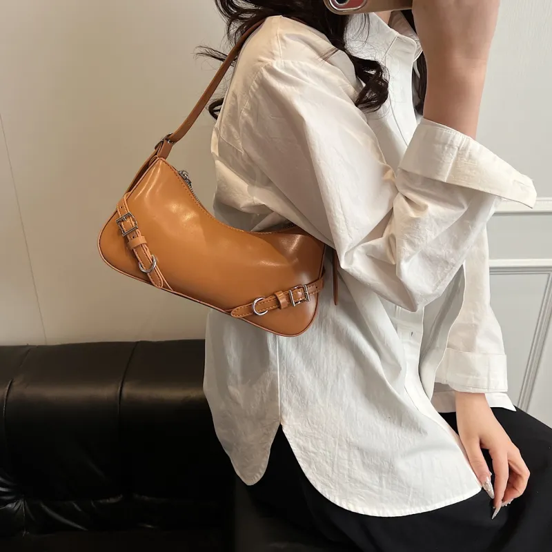 Yalu PU Crossbody Bag, Shoulder Bag Regular Women's Black/Yellow Brown/Ecru/Silver-11