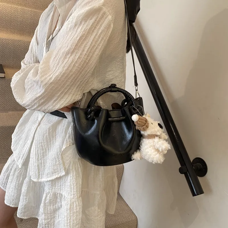 Yalu PU Bucket Bag, Handheld Shoulder Bag, Crossbody Bag, Handbag Regular Women's Multicolor-9