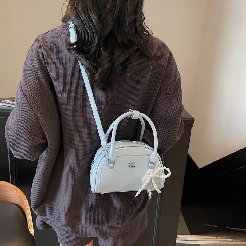 Yalu PU One Shoulder Handbag Women's Black/White/Pink/Blue-26