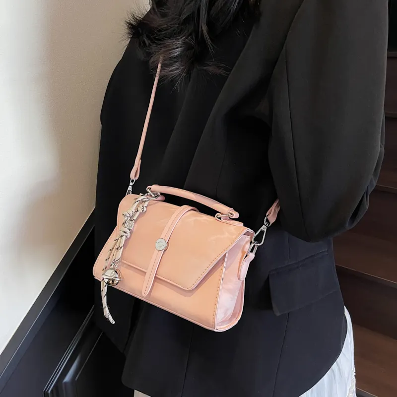 Yalu PU Shoulder Bag, Crossbody Bag, Handbag Women's Black/Pink/Ecru/Blue/Silver-13