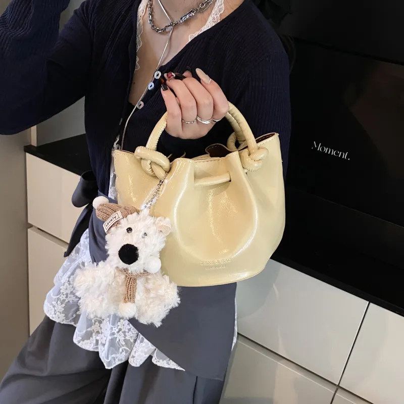 Yalu PU Bucket Bag, Handheld Shoulder Bag, Crossbody Bag, Handbag Regular Women's Multicolor-16
