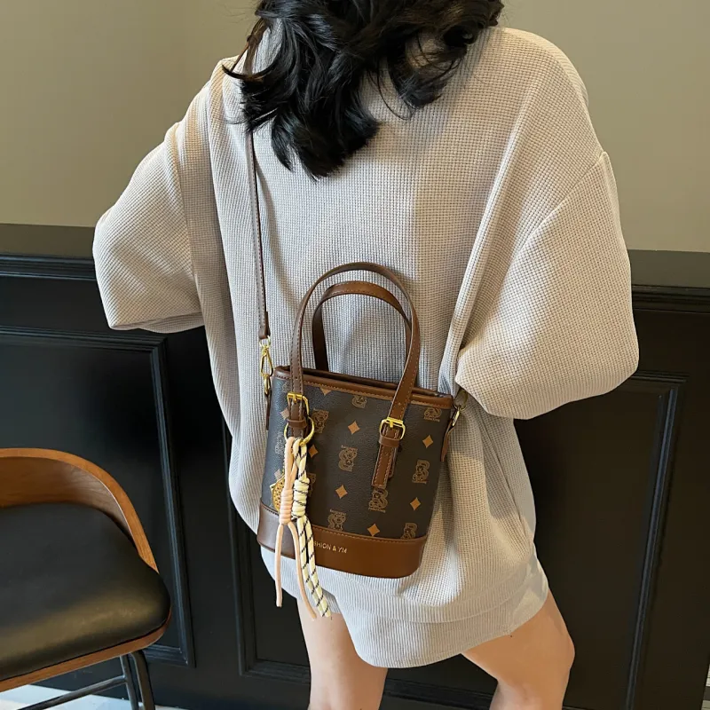 Yalu PU Shoulder Bag, Crossbody Bag, Handbag Women's Black/Ecru/Pink/Brown/Coffee-34