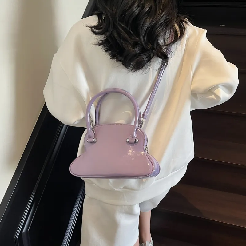 Yalu PU Handbag, Shoulder Bag, Crossbody Bag Regular Women's Black/Ecru/Burgundy/Pink/Purple/Blue-26