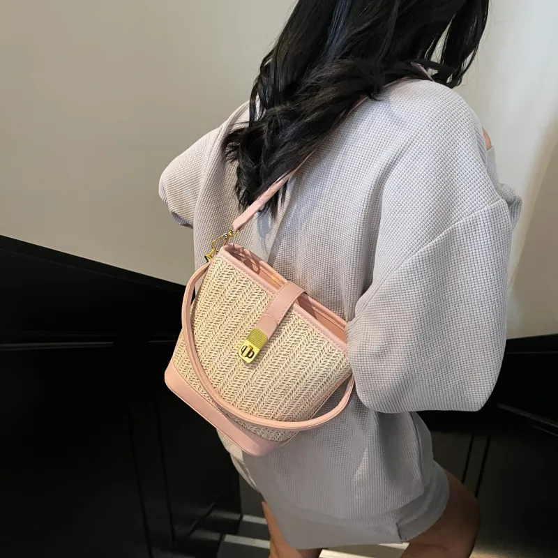Yalu PU Handbag Women's Black/White/Khaki/Pink/Brown-27