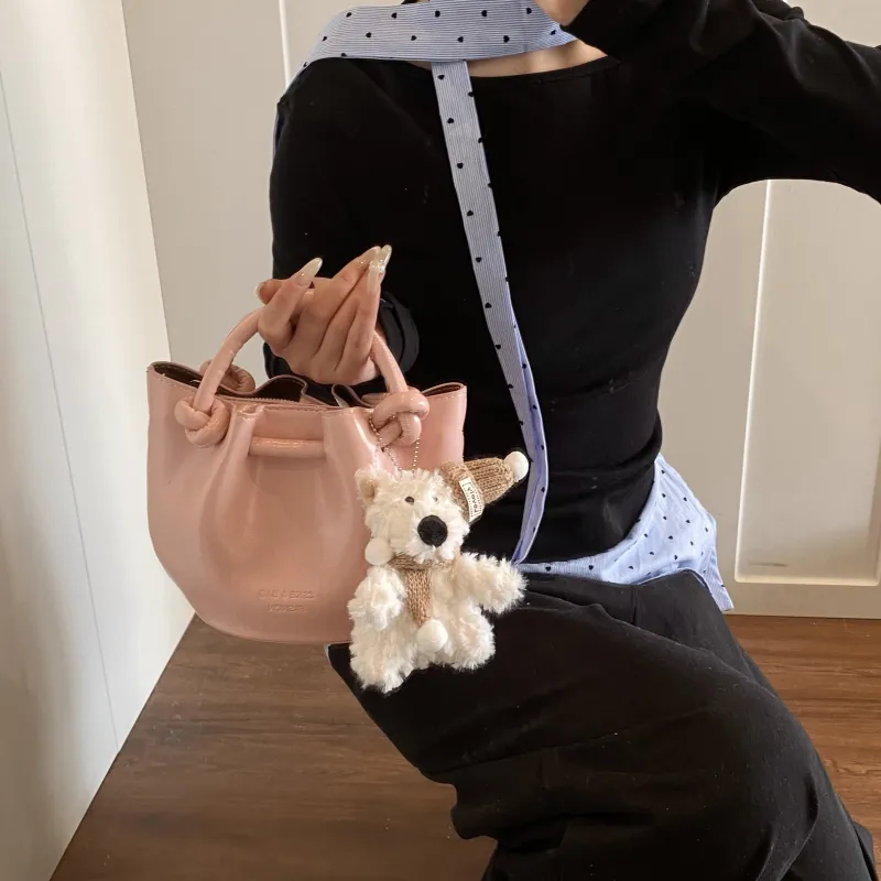 Yalu PU Bucket Bag, Handheld Shoulder Bag, Crossbody Bag, Handbag Regular Women's Multicolor-2