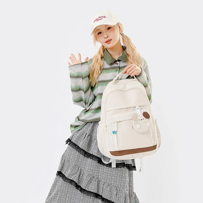 Yalu Polyester Backpack Unisex Multicolor-1