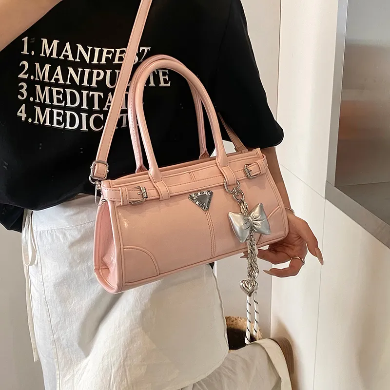 Yalu PU Crossbody Handbag Women's White/Silver/Pink/Blue/Black-18